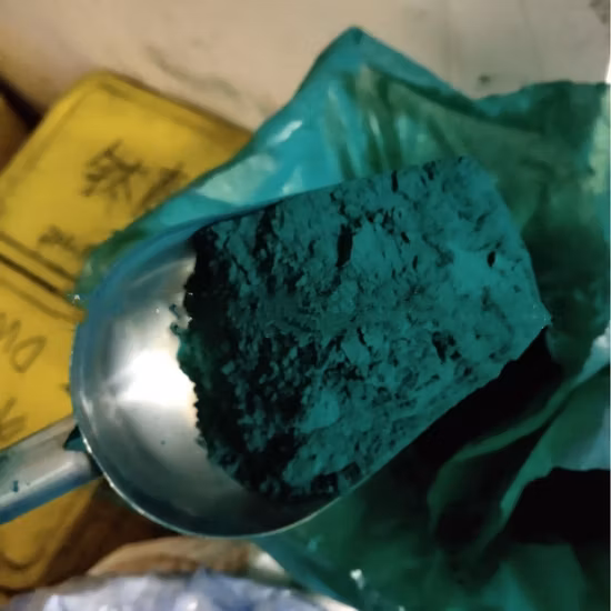  Органический пигмент Зеленый 7 для пластика и маточной смеси;  Пигментный порошок Зеленый 7